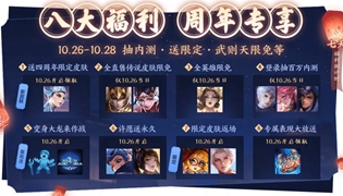 王者荣耀2019年周年庆活动大全