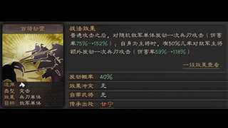 三国志战略版百骑劫营战法介绍